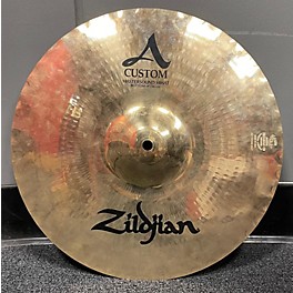 Used Zildjian 14in A Custom Mastersound Hi Hat Top Cymbal