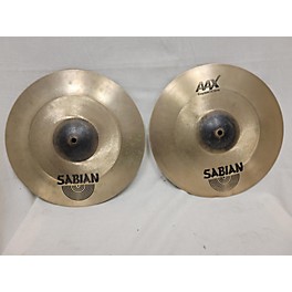 Used SABIAN 14in AAX FREQ HATS PAIR Cymbal