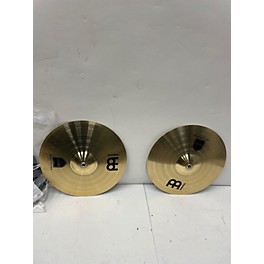Used MEINL 14in Brass Marching Medium Pair Cymbal