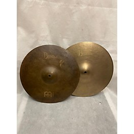 Used MEINL 14in Byzance Vintage Sand Hi Hat Pair Cymbal