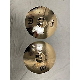 Used MEINL 14in Classic Custom Medium Hi Hat Pair Cymbal