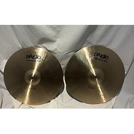 Used Paiste 14in Formula 602 Modern Essentials Hi Hat Pair Cymbal