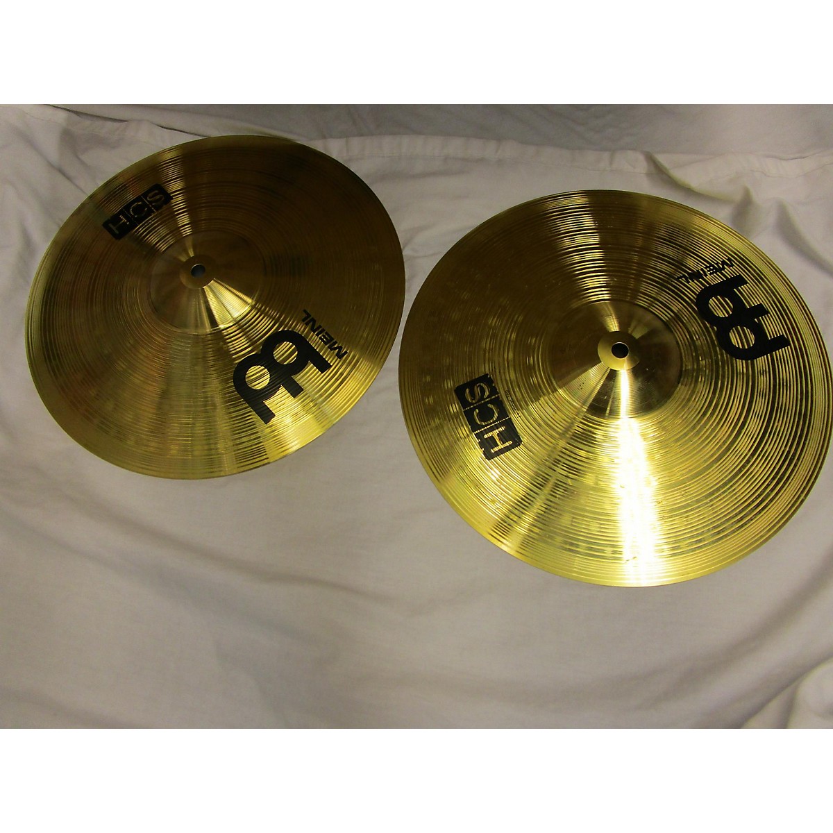 Used Meinl 14in HCS Hi Hat Pair Cymbal Guitar Center