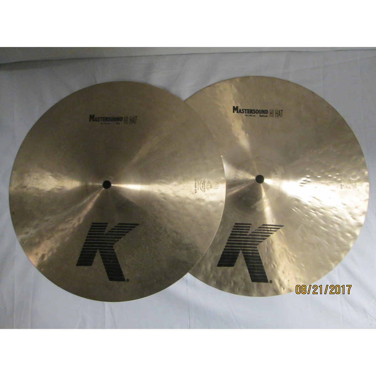 Used Zildjian 14in K Mastersound Hi Hats Pair Cymbal Guitar Center