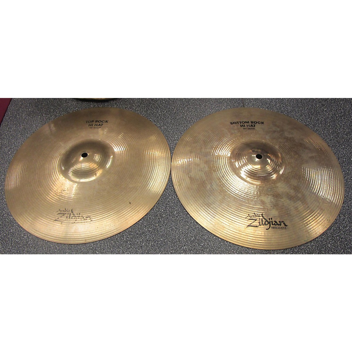 Used Zildjian 14in Rock Hi Hat Pair Cymbal Guitar Center