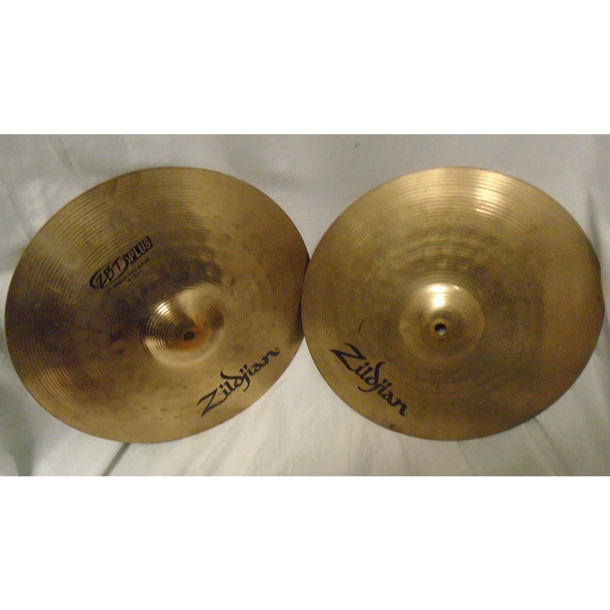 Used Zildjian 14in ZBT Plus Rock Hi Hats Pair Cymbal Guitar Center