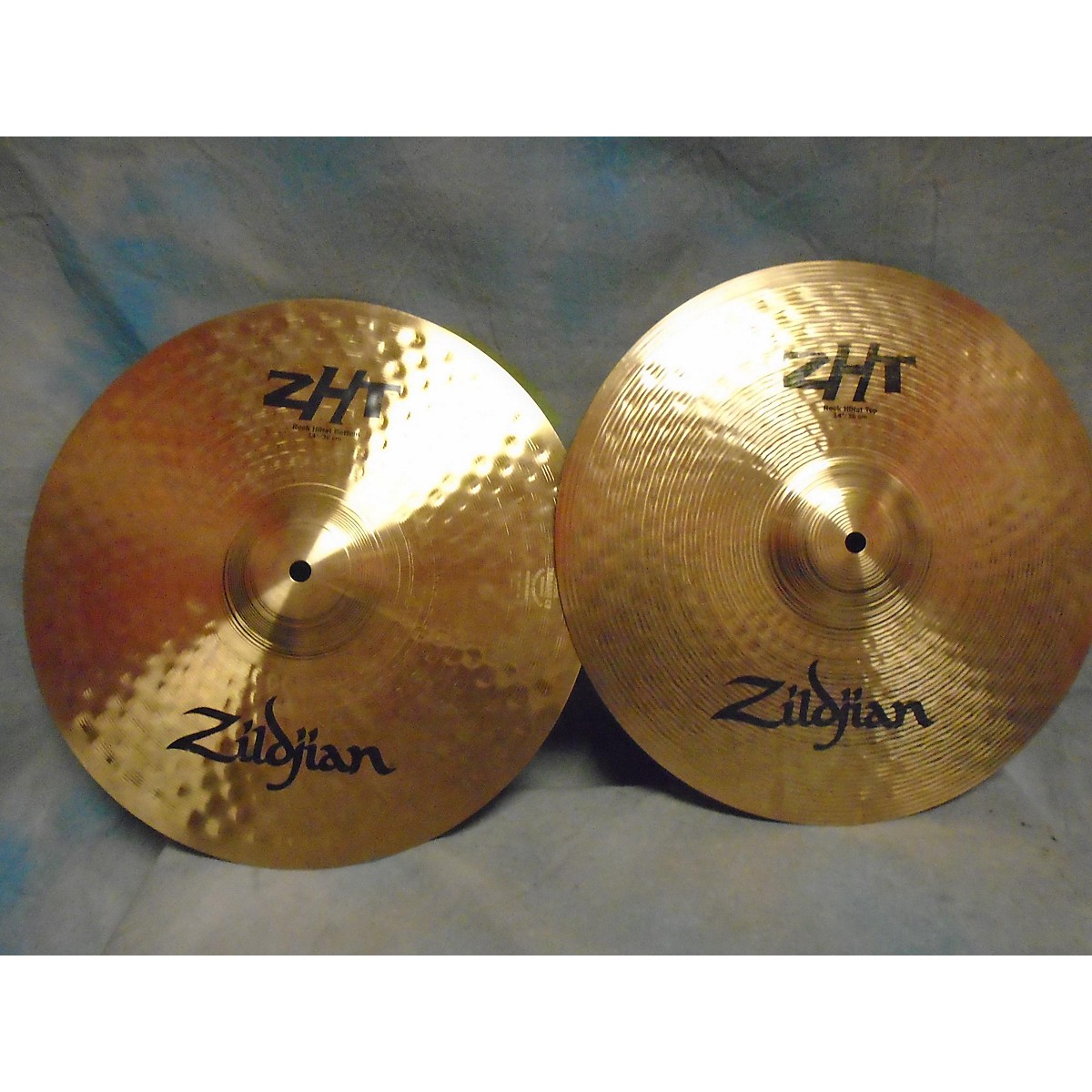 Used Zildjian 14in ZHT Rock Hi Hat Pair Cymbal Guitar Center