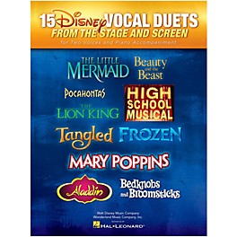 Hal Leonard 15 Disney Vocal Duets from Stage and Screen for 2 Voices And Piano Accompaniment
