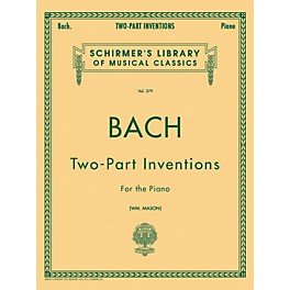 G. Schirmer 15 Two Part Inventions for The Piano By Bach