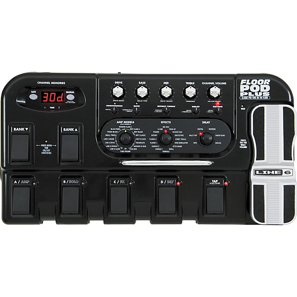 Line 6 Floor Pod Plus ギターエフェクター Open Box Line 6 Floor POD Plus Guitar Multi Effects Pedal