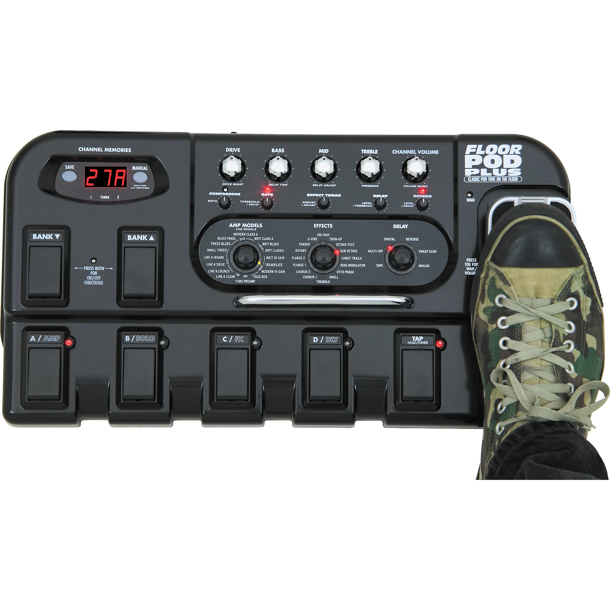 Line 6 Floor Pod Plus ギターエフェクター Line 6 Floor POD Plus | Sweetwater