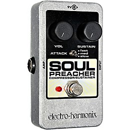 Open Box Electro-Harmonix Nano Soul Preacher Compressor / Sustainer Guitar Effects Pedal Level 1