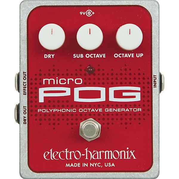 Electro-Harmonix XO Micro POG Polyphonic Octave Generator Guitar Effects Pedal