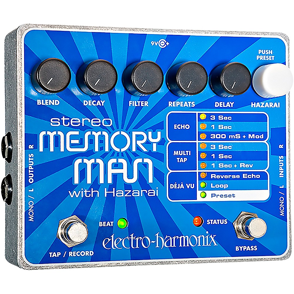 3. Electro-Harmonix Stereo Memory Man with Hazarai Delay / Looper Pedal