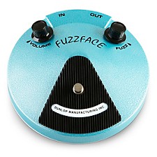 Dunlop FFM1 Silicon Fuzz Face Mini Blue Guitar Effects Pedal