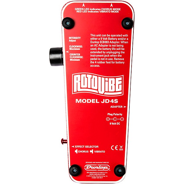 Dunlop JD-4S Rotovibe Expression Pedal