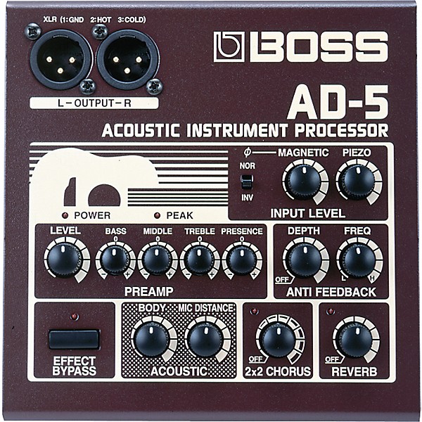 BOSS AD-5 Acoustic Instrument Processor
