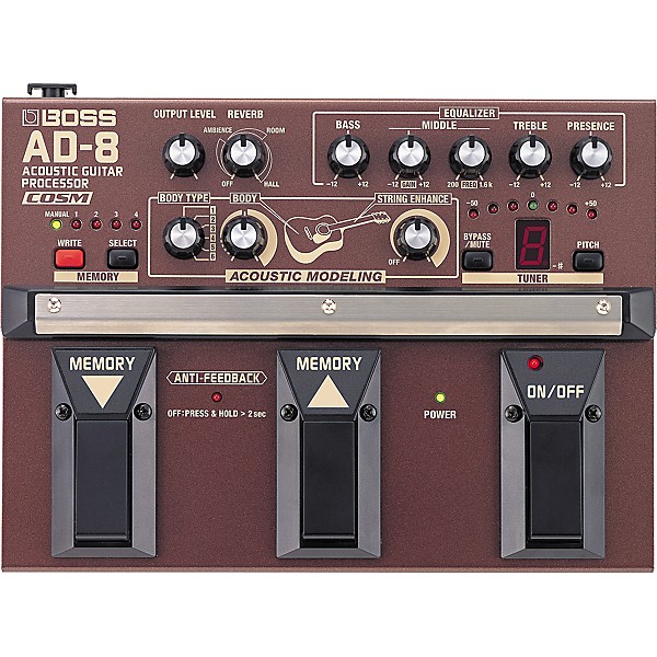 Open Box BOSS AD-8 Acoustic Guitar Multi-Effects Pedal Level 2 Regular 194744132797