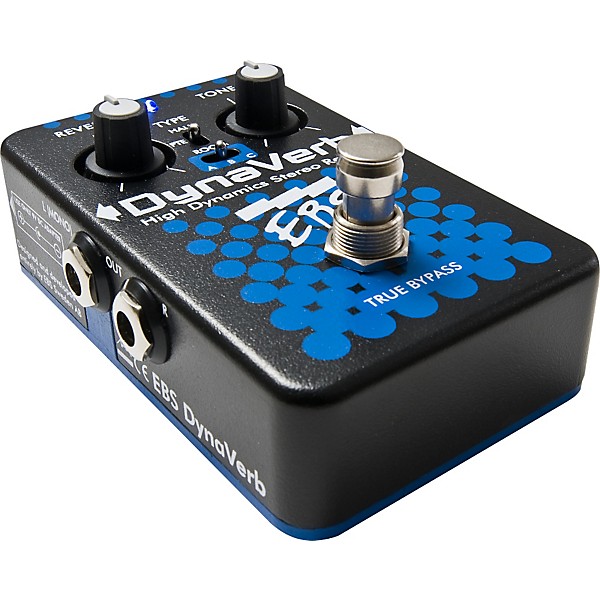 Open Box EBS DynaVerb High Dynamics Stereo Reverb Pedal Level 1