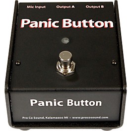 ProCo Panic Button Mic A/B Box