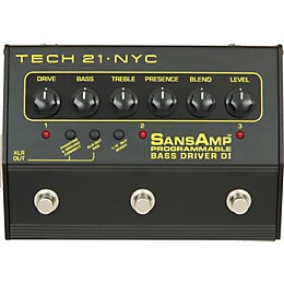 Open Box Tech 21 SansAmp 3-Channel Programmable Bass Driver DI Level 1