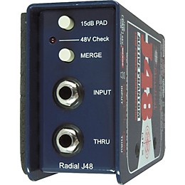 Open Box Radial Engineering J48 Phantom Powered Active Direct Box Level 1