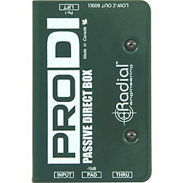 Open Box Radial Engineering ProDI Passive Direct Box Level 1