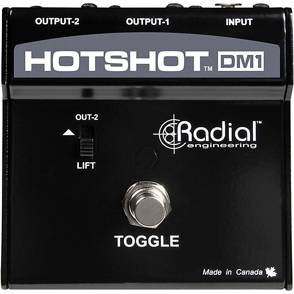 Open Box Radial Engineering HotShot DM1 Microphone Signal Muting Footswitch Level 1