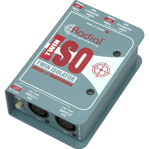 Open Box Radial Engineering TWIN ISO Passive Line-Level Isolator Level 1