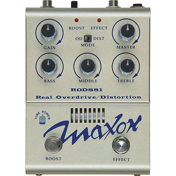 Maxon ROD881 Real Tube Overdrive / Distortion Guitar Effects Pedal