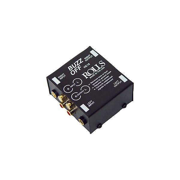 ROLLS HE18 Buzz Off グラウンドループアイソレーター HE18 two channel audio hum and buzz remover | Rolls