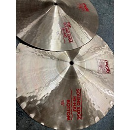 Used Paiste 15in 2002 SOUND EDGE Hi Hat Pair Cymbal