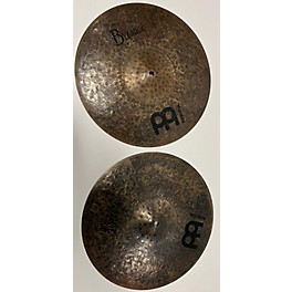 Used MEINL 15in Byzance Dark Hi Hat Pair Cymbal