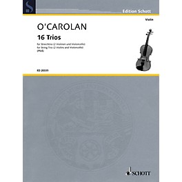 Schott Music 16 Trios (String Trio Score and Parts) String Series Softcover Composed by Turlough O'Carolan