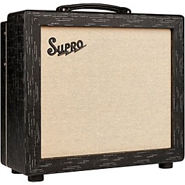 Open Box Supro 1612RT Amulet 15W 1x10 Tube Guitar Amp Level 1 Black Scandia