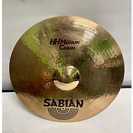 Used SABIAN 16in HH Medium Crash Brilliant Cymbal