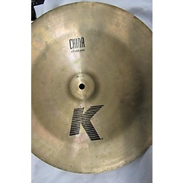 Used Zildjian 17in K Custom China Cymbal
