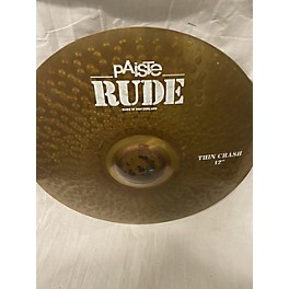 Used Paiste 17in Rude Thin Crash Cymbal