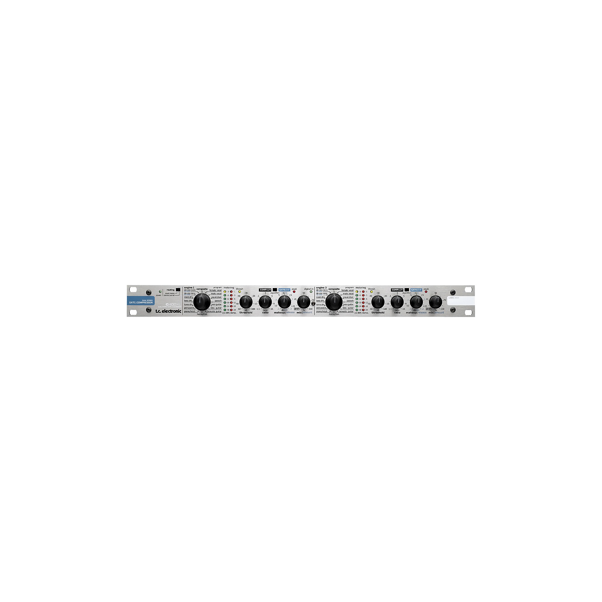 TC ELECTRONIC C300 DUAL CHANNEL STEREO GATE COMPRESSION
