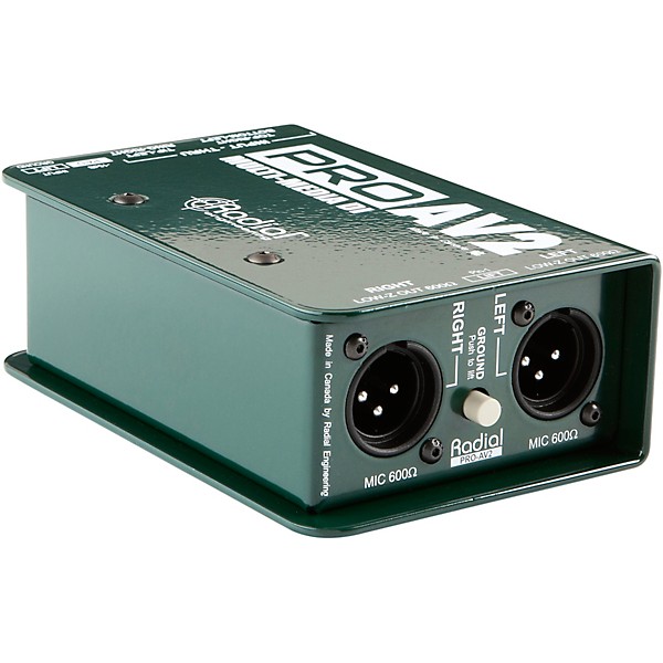 Open Box Radial Engineering ProAV2 Stereo Direct Box Level 1
