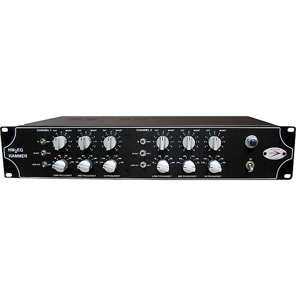 Open Box A Designs HM2EQ HAMMER Dual-Mono 3-Band Tube Equalizer Level 1