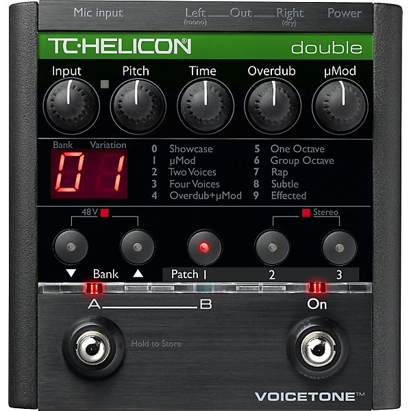 DTM・DAW TC-Helicon VoiceTone Double TC Helicon VoiceTone Double Overdubbing Pedal | Guitar Center