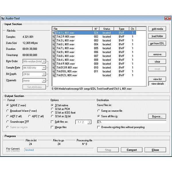 Solid State Logic Pro-Convert Digital Audio Project Translator Software