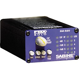 Open Box Sabine FBX-SOLO SM820 Digital Feedback Eliminator XLR Level 1