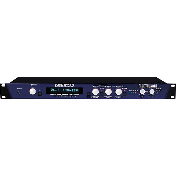 ベース ROCKTRON Blue Thunder Bass Preamp Rocktron Blue Thunder Bass Preamp with Multi-Effects | Guitar Center