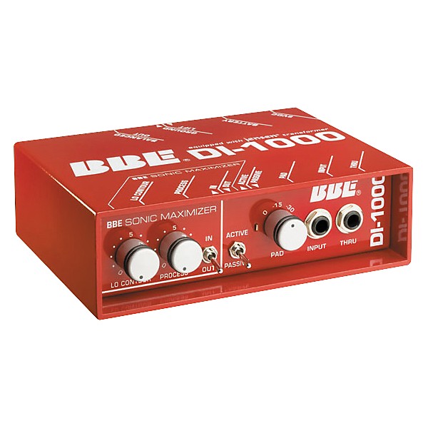 Open Box BBE DI-1000 Active/Passive Direct Box Level 1