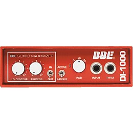 Open Box BBE DI-1000 Active/Passive Direct Box Level 1