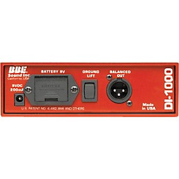Open Box BBE DI-1000 Active/Passive Direct Box Level 1