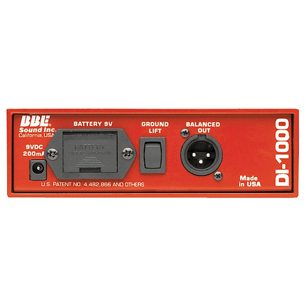 Open Box BBE DI-1000 Active/Passive Direct Box Level 1