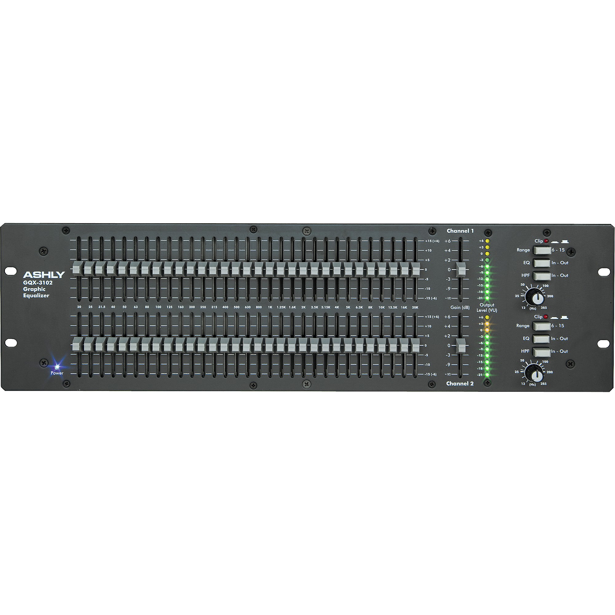 Ashly Audio GQX-3102 Dual 31-Band Graphic Equalizer | Guitar
